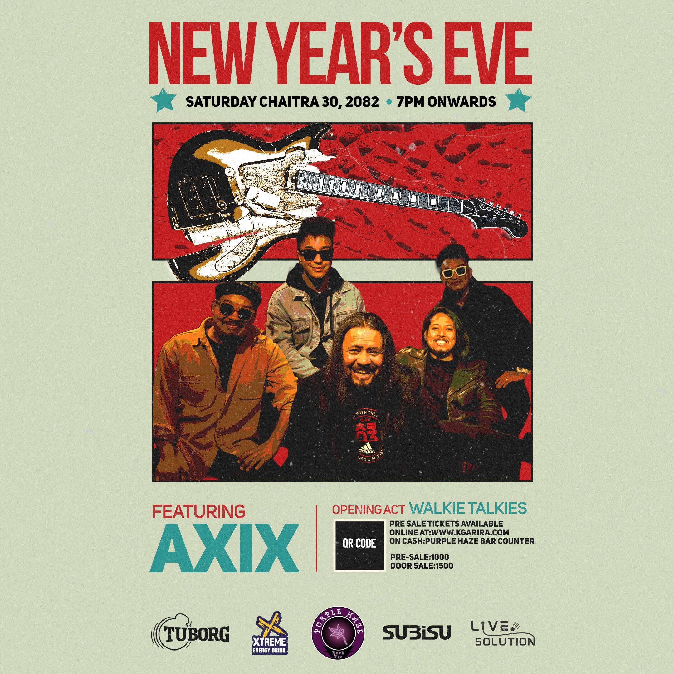 Purple Haze New Year's Eve Ft. Axix Opening Act Walkie Talkies